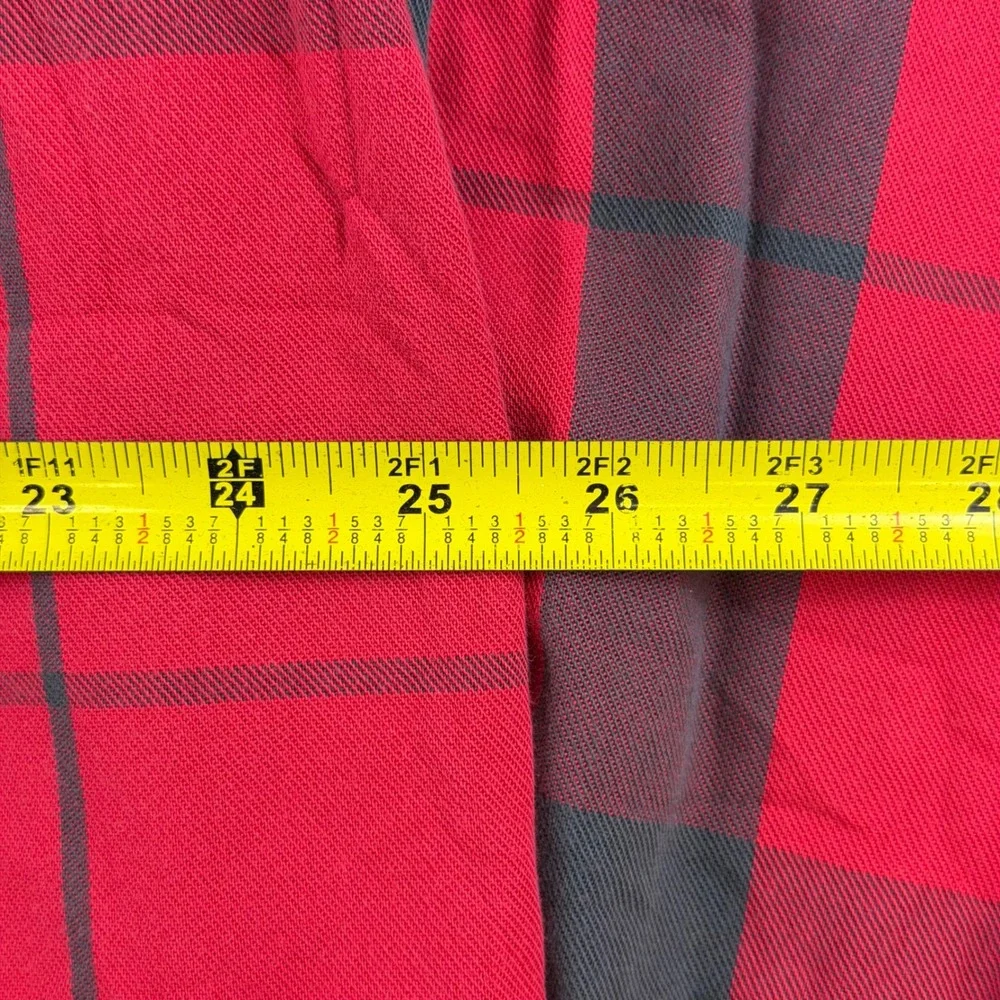 Polo Ralph Lauren Sport Whitfield Red Grey Plaid Button Down Shirt Mens XL